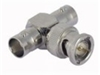 BNC T adapter 2xF / 1xM 